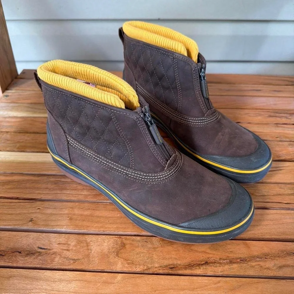 Clarks Outdoor Muckers Waterproof Leather Ankle Duck Boots - Women's 8.5M Brown
